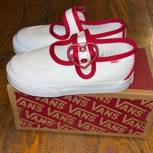 Vans Mary Jane love vans true white shoes